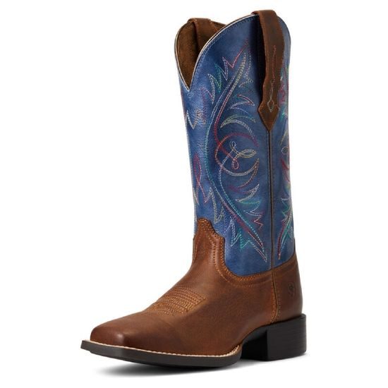 *W* Westernové boty Ariat® Round Up Wide Square Toe StretchFit dámské KOLEKCE