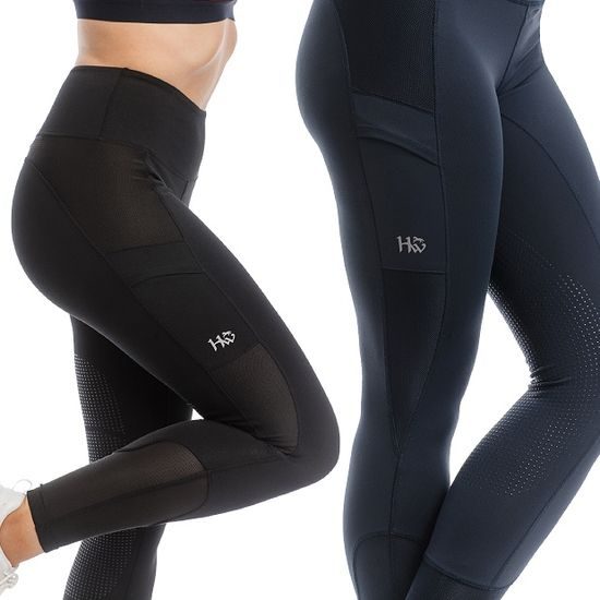 Jeggings Horseware Silicon Full Grip Sed dámské