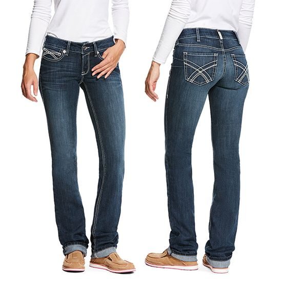 *W* Jeans Ariat R.E.A.L. Low Rise Stretch Kylie Stackable Straight Leg dámské