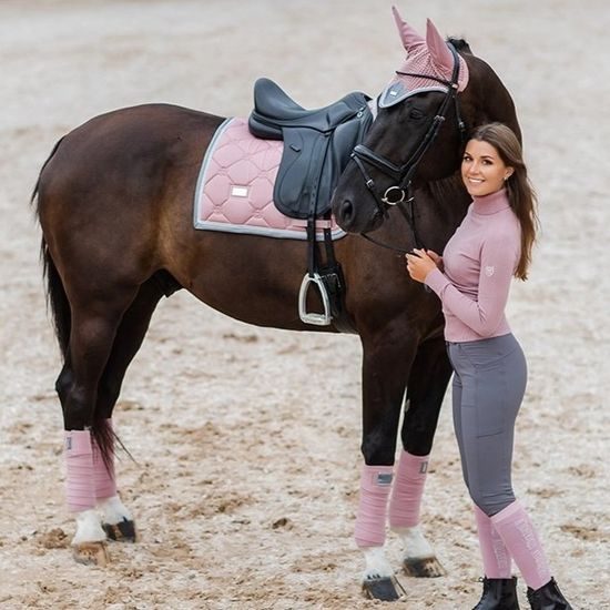 Podsedlová dečka Equestrian Stockholm Pink Crystal KOLEKCE
