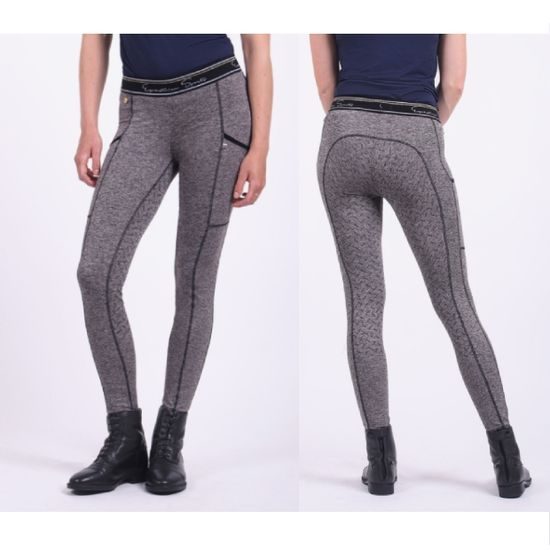 Jeggings QHP Senne full grip sed dámské