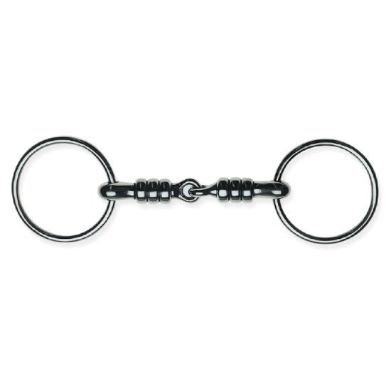 Udidlo SS ring snaffle roller 22mm