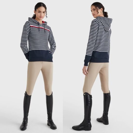 Mikina Tommy Hilfiger Equestrian Ribbed Hoody dámská