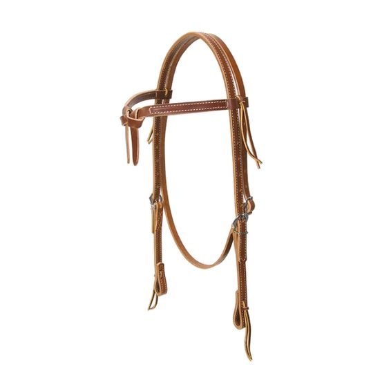 *W* Uzdečka westernová Weaver Deluxe Latigo Knotted Browband