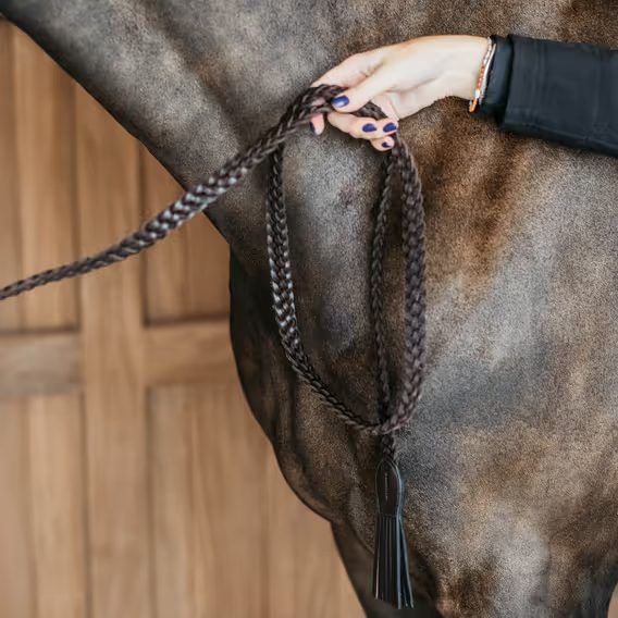 Vodítko kožené Dy'on Working Plaited