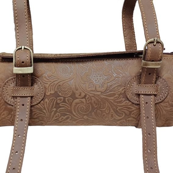 *W* Brašna k sedlu Cassini Pommel bag Flowers kožená