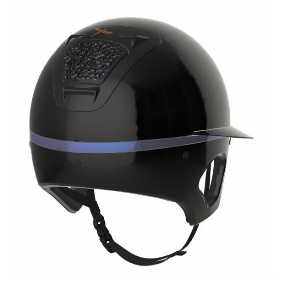 Jezdecká ochranná helma Freejump Voronoi Gloss Temple Protection