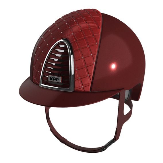 Jezdecká ochranná helma KEP Cromo 2.0 Polish Metal Milano Chrome Frame KOLEKCE