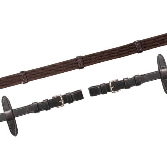 Otěže Schockemöhle plátěné Full tmavě hnědé+stř