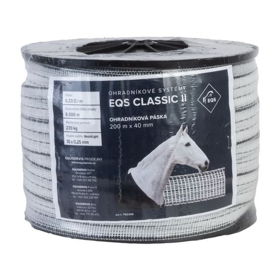 EQS Classic II - ohradníková páska 40mm/200m