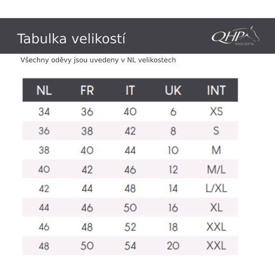 Tričko QHP Oakleigh s dl. rukávem dámské Kolekce 2026