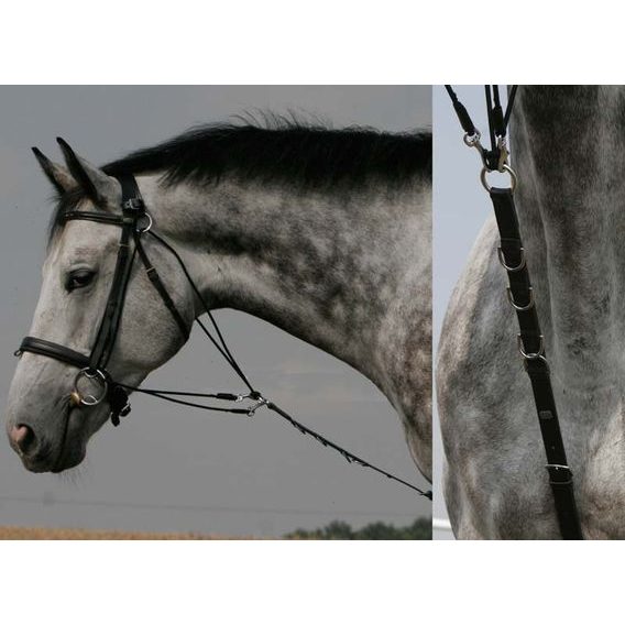 Kožený gogue Equiservis vícekroužkový Full DOPRODEJ