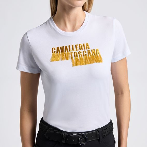 Tričko Cavalleria Toscana Embroidery Logo dámské Kolekce 2025