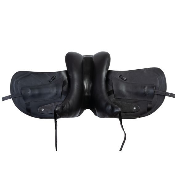 Sedlo drezurní KenTaur Rhodé GRP Slim 17,5/2 DK vlna černá SUPER COMFORT glitter+lak MK SLEVA-10% lehce použité