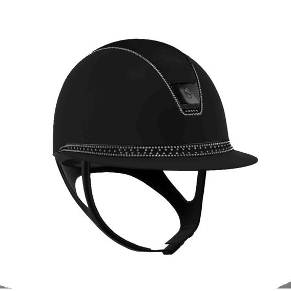 Jezdecká helma Samshield MissShield Shadowmatt 2.0 Tiara/300SW Jet Black