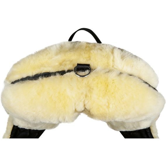 Beránkové sedlo/pad HKM černé/natural