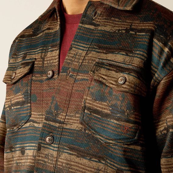 *W* Bunda / Košile Ariat® MNS Caldwell Printed Shirt Jacket pánská DOPRODEJ