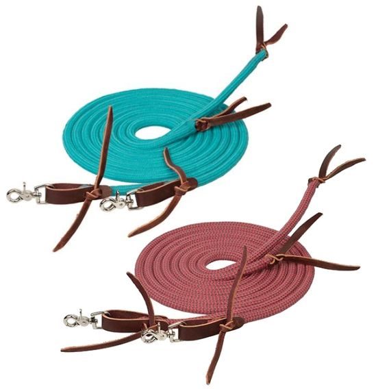 *W* Otěže Weaver Pima Cotton Split 1/2" x 8'