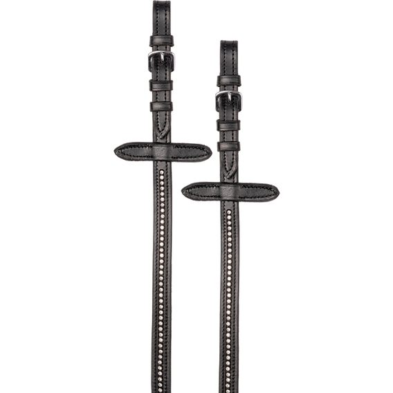 Otěže Star Diamond plátěné s kamínky 16mm