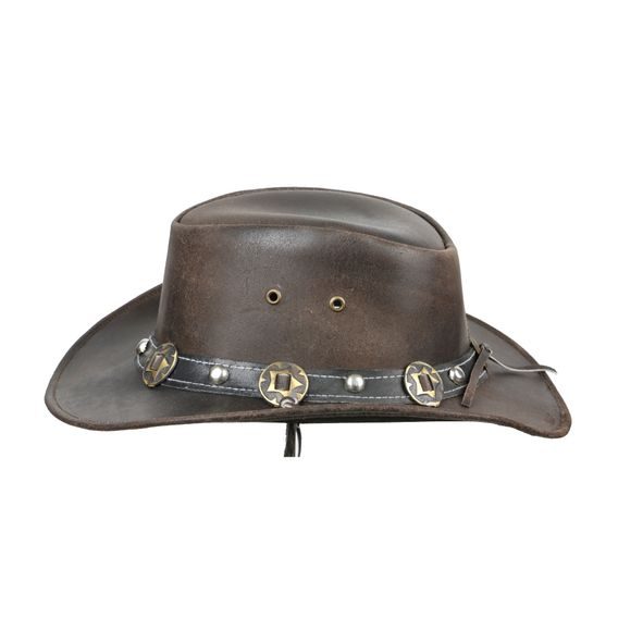 *W* Australský klobouk kožený Concho