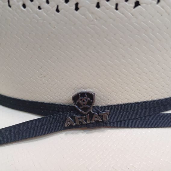 *W* Klobouk Ariat® 10X 2 Cord Blk Diamond Straw