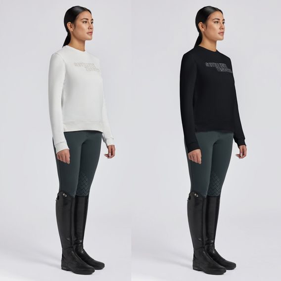 Mikina Cavalleria Toscana Cotton Crew dámská Kolekce 2024/25