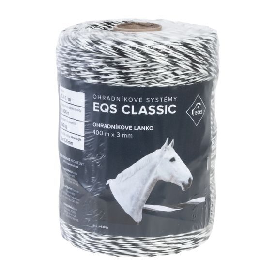 EQS Classic - ohradníkové lanko 3mm/400m