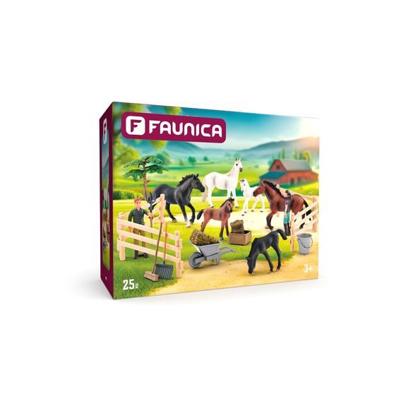 Faunica 96036 - Sada koní s lipicánem