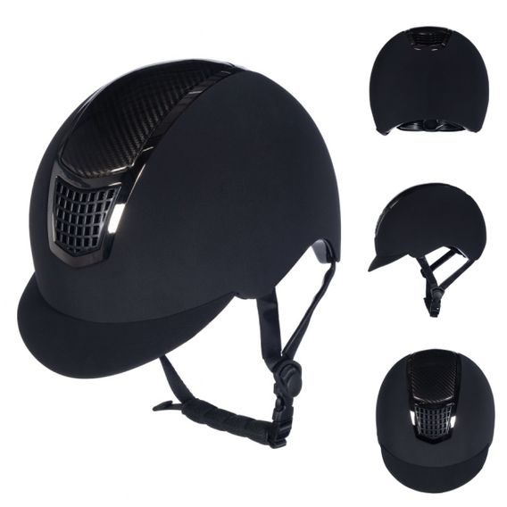 Jezdecká ochranná helma HKM Carbon Professional Art DOPRODEJ