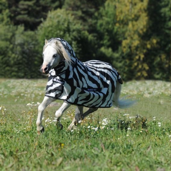 Deka síťovaná BucasBuzzOff Full Neck ZEBRA