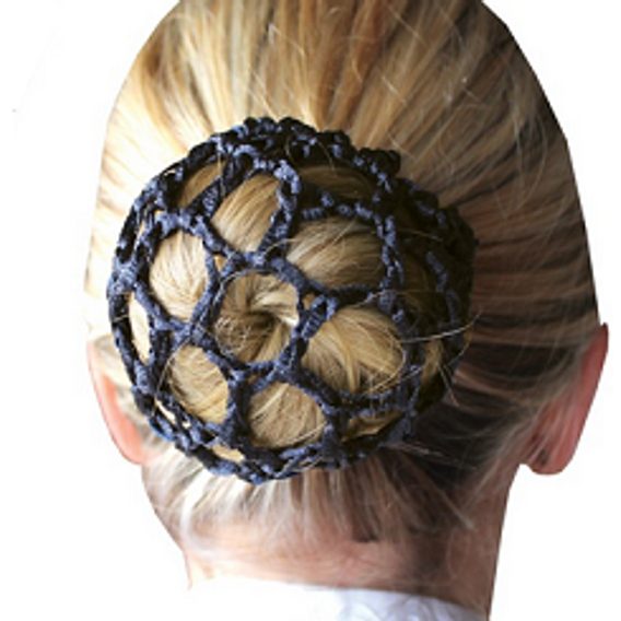 Síťka na drdol Equetech háčkovaná černá KOLEKCE