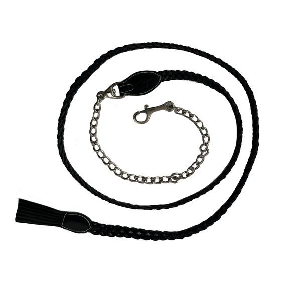 Vodítko Dy'on kožené s řetízkem