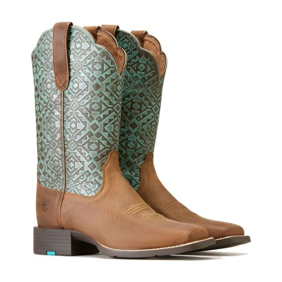 *W* Westernové boty Ariat Round Up Old Earth dámské KOLEKCE