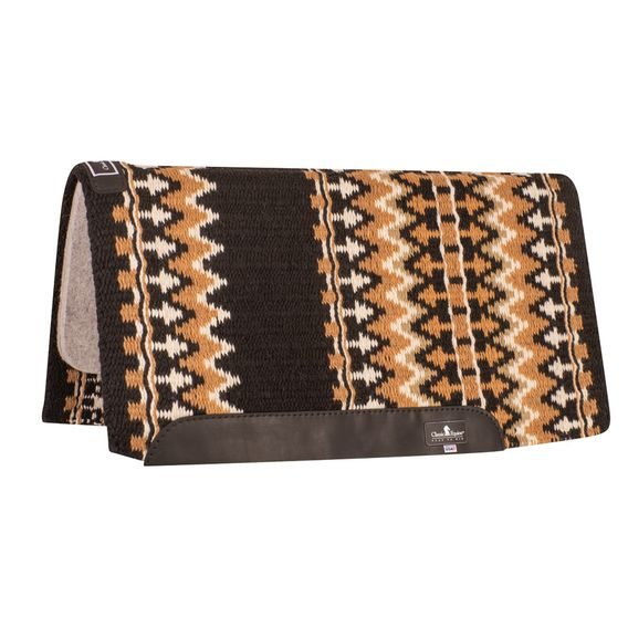 *W* Podsedlová deka Classic Equine Classic Wool Top Pad 34x38" 1" - black/buckskin