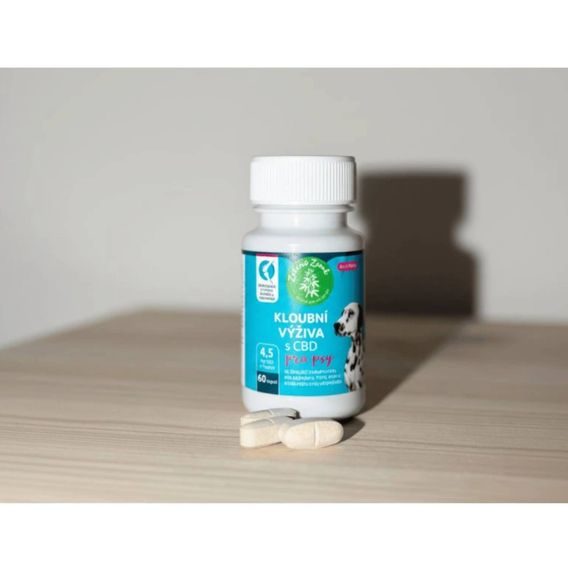 Kloubní výživa pro psy s CBD Zelená Země 60 ks