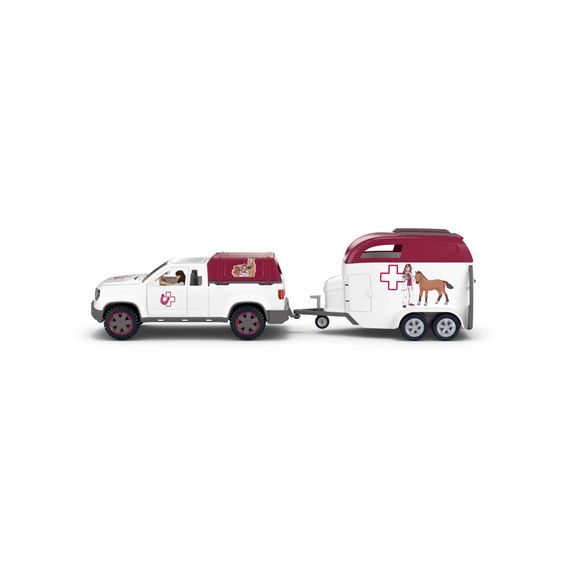 Schleich 42704 - Mobilní veterinář s přívěsem