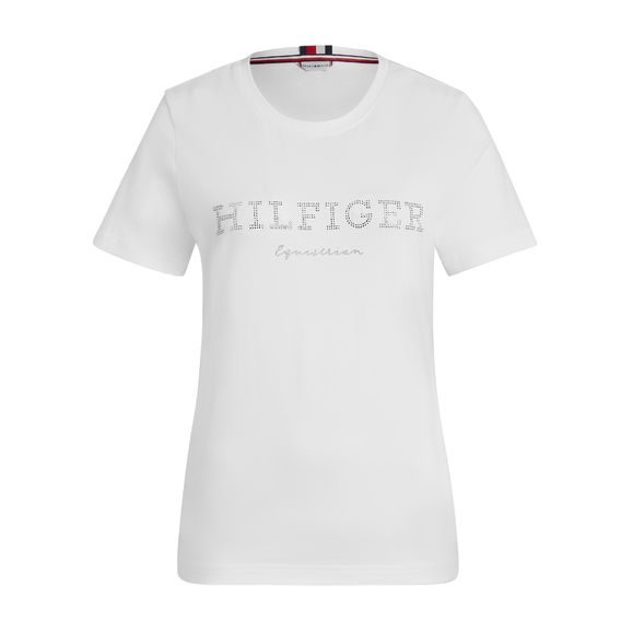 Tričko Tommy Hilfiger Belmont Rhinestone dámské Kolekce 2025