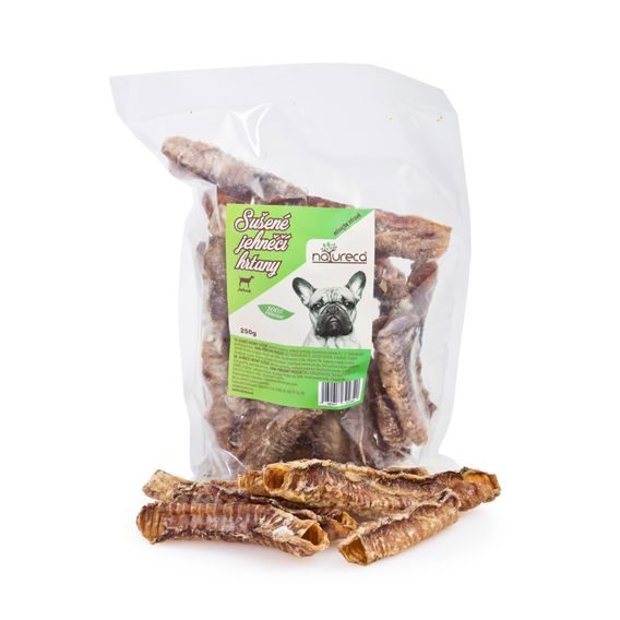 NATURECA pochoutka Jehněčí hrtany sušené 250g