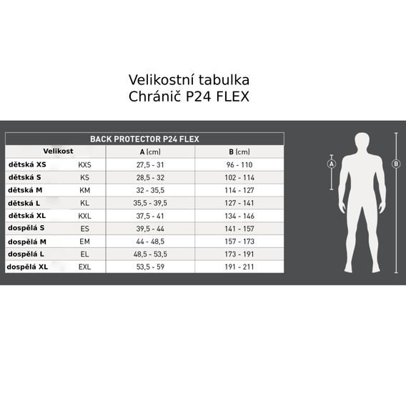 Chránič zad SWING P24 Flex dětský DOPRODEJ