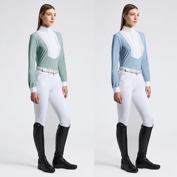 Tričko závodní Cavalleria Toscana American dl. rukáv dámské Kolekce 2025