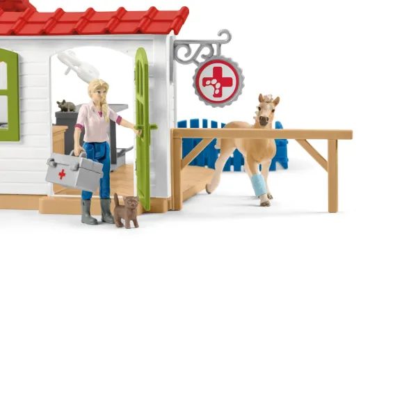 Schleich 42502 - Veterinární ordinace pro domácí zvířata