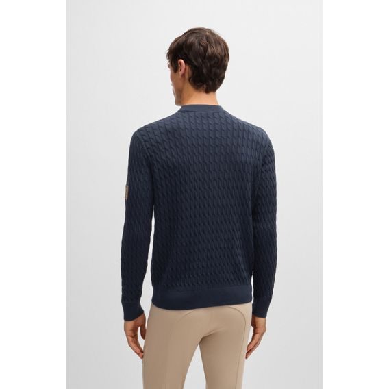 Svetr Boss Equestrian Jason pánský Kolekce 2025