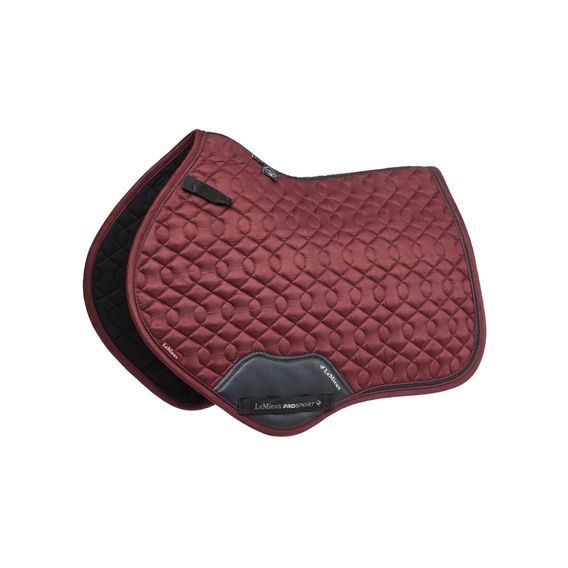 Podsedlová dečka LeMieux Crystal Suede Close Contact Burgundy KOL 24