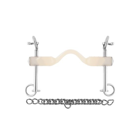 Drezurní páka Nathe weymouth w.port 20mm cheeks 5,5cm DOPRODEJ