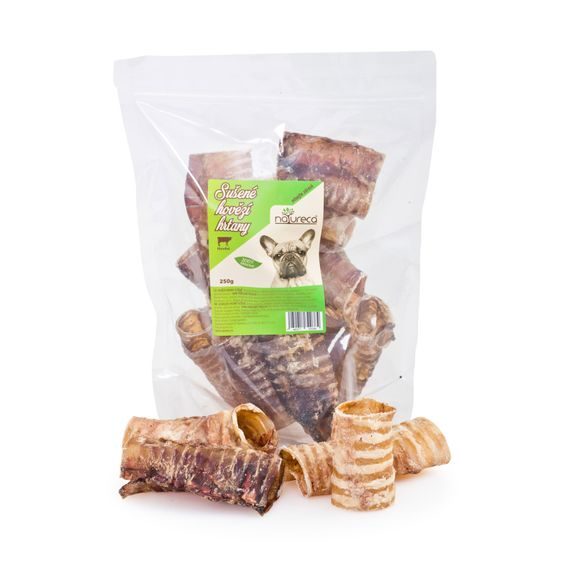 NATURECA pochoutka Hovězí hrtany sušené 250g