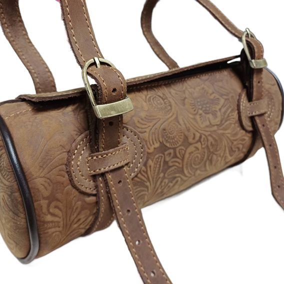 *W* Brašna k sedlu Cassini Pommel bag Flowers kožená