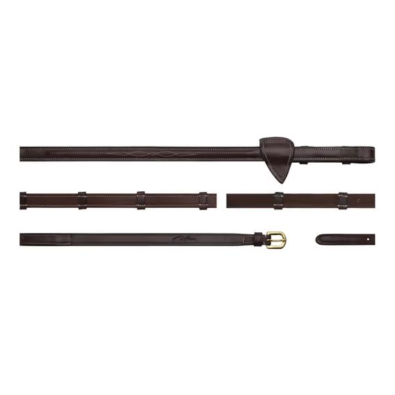 Otěže Dy'on kožené 5/8" Hunter/ 7 zarážek DY05G