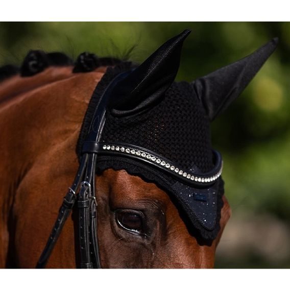 Čabraka na uši Equestrian Stockholm All Black Glimmer KOLEKCE