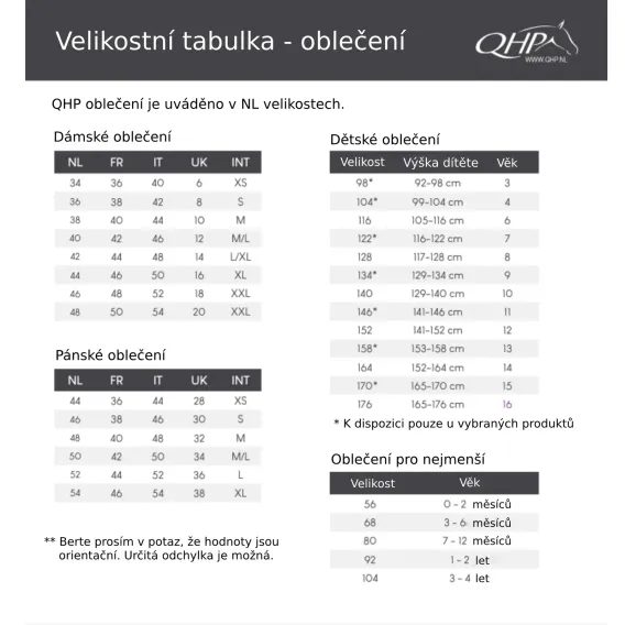 Tričko závodní QHP Zayla dětské