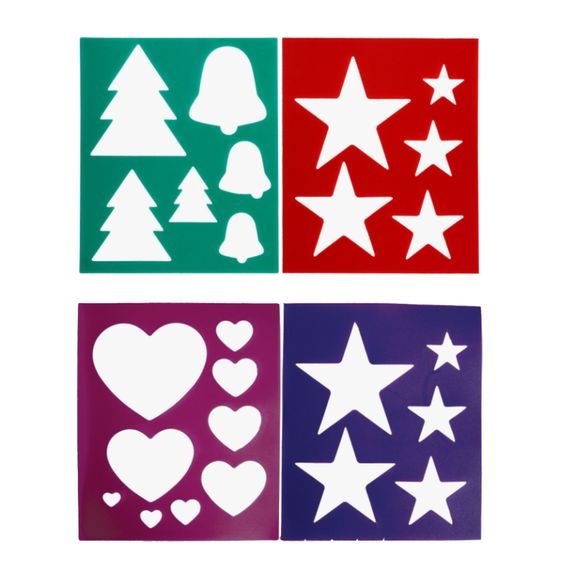 Šablona na zdobení QHP Christmas 2ks DOPRODEJ